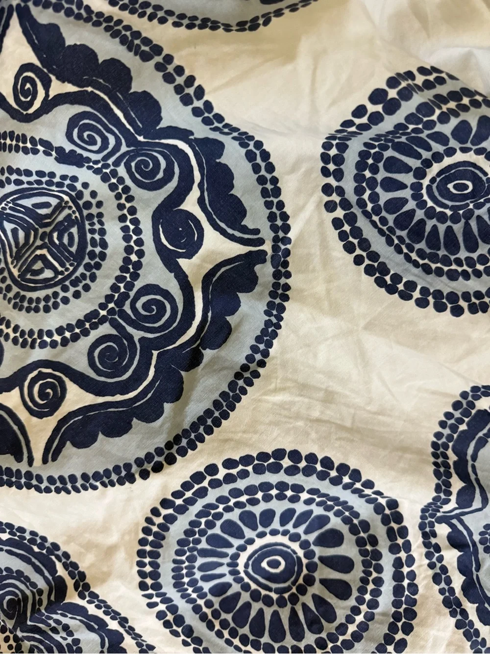 John Robshaw Medallion Blue Twin Duvet & Sham